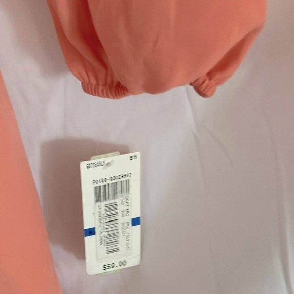 GB: Peach Ruffle Wrap Dress- Midi- High/low- XL - Picture 3 of 16